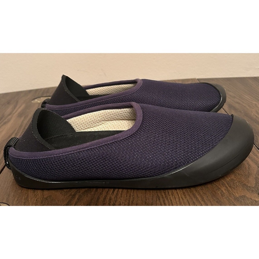 Mahabis Womens Navy Blue Black Round Toe Slip On‎ Summer Slippers Size  38 / 7.5